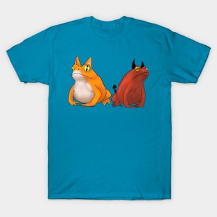 Toad Frog Cat Devil Graphic T Tee T-Shirt